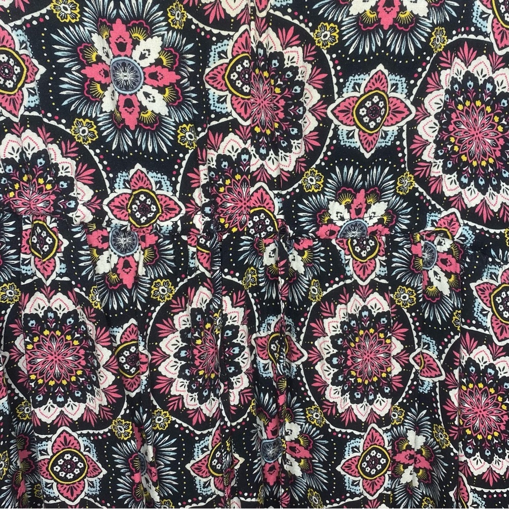 Torrid Multicolor Patterned Drawstring Waist Dress 3 - Picture 2 of 7